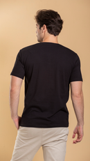 Camiseta Masculina Henley De Algodão Egípcio