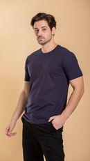 Camiseta Masculina Básica De Algodão Egípcio