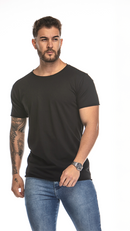 Camiseta Masculina Básica Gola Canoa