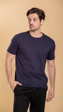 Camiseta Masculina Básica De Algodão Egípcio