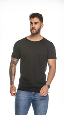Camiseta Masculina Básica Gola Canoa