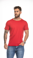Camiseta Masculina Básica Gola Canoa