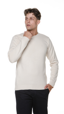 Suéter Tricô Liso Bege