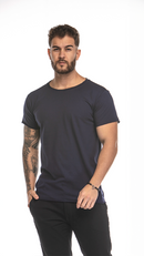 Camiseta Masculina Básica Gola Canoa
