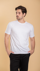 Camiseta Masculina Básica De Algodão Egípcio