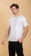 Camiseta Masculina Básica De Algodão Egípcio