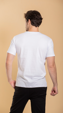 Camiseta Masculina Básica De Algodão Egípcio