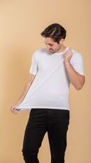 Camiseta Masculina Básica De Algodão Egípcio