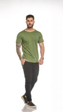 Camiseta Masculina Básica Gola Canoa