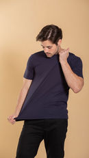 Camiseta Masculina Básica De Algodão Egípcio