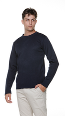 Suéter Tricô Liso Azul Marinho