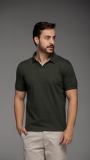 Camisa Polo Masculina Gola V